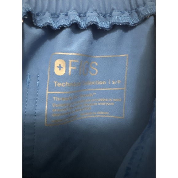 Figs Women's Technical Collection Blue Scrub Pants Style TW2000P Size S/P - Picture 6 of 6